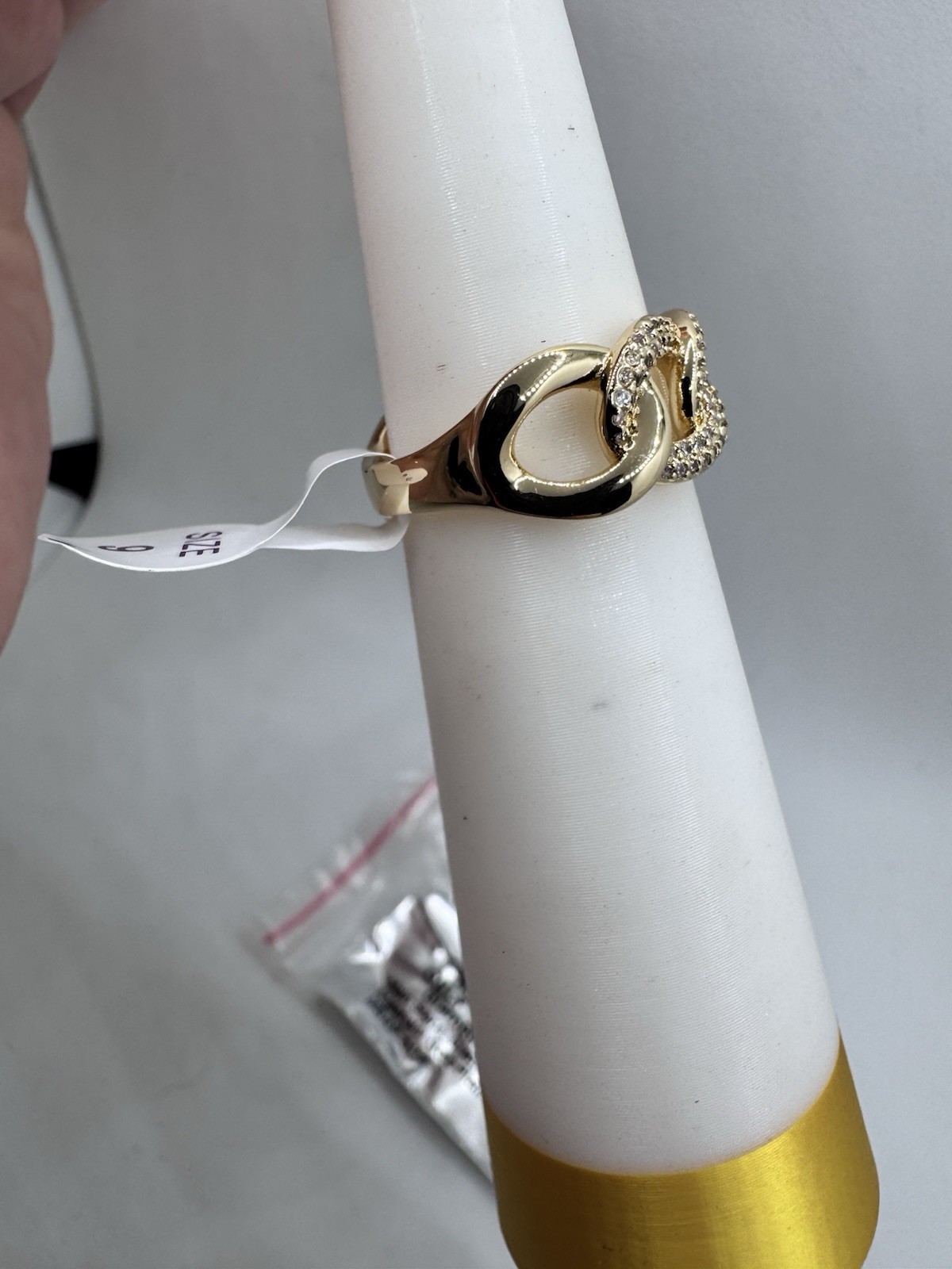 Bomb Party Sz 9 RG55211 RARE UNICORN Cz/gold Plating (bag 108)