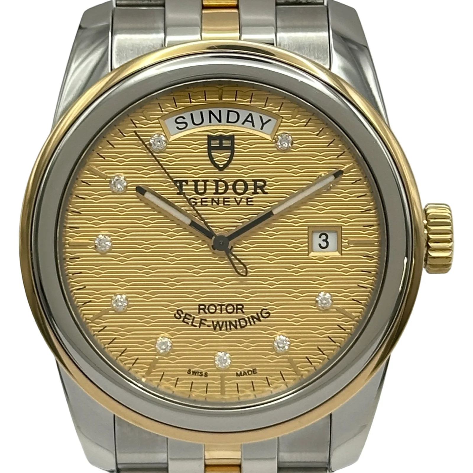 Tudor Glamour Date 55003 Gold Gold/ #448