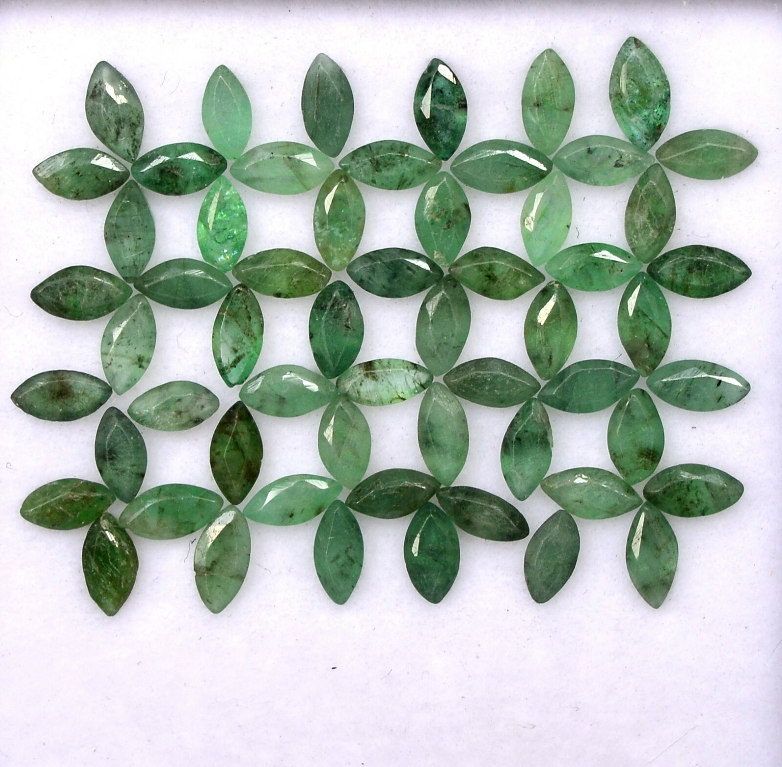 4.21 Cts Natural Emerald Marquise Cut Mix mm Lot 70 Pcs Unheated Loose Gemstones