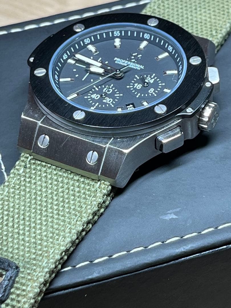 HYAKUICHI 08 Chronograph 10BAR DAY Rare, Excellent Condition, Working From Japan