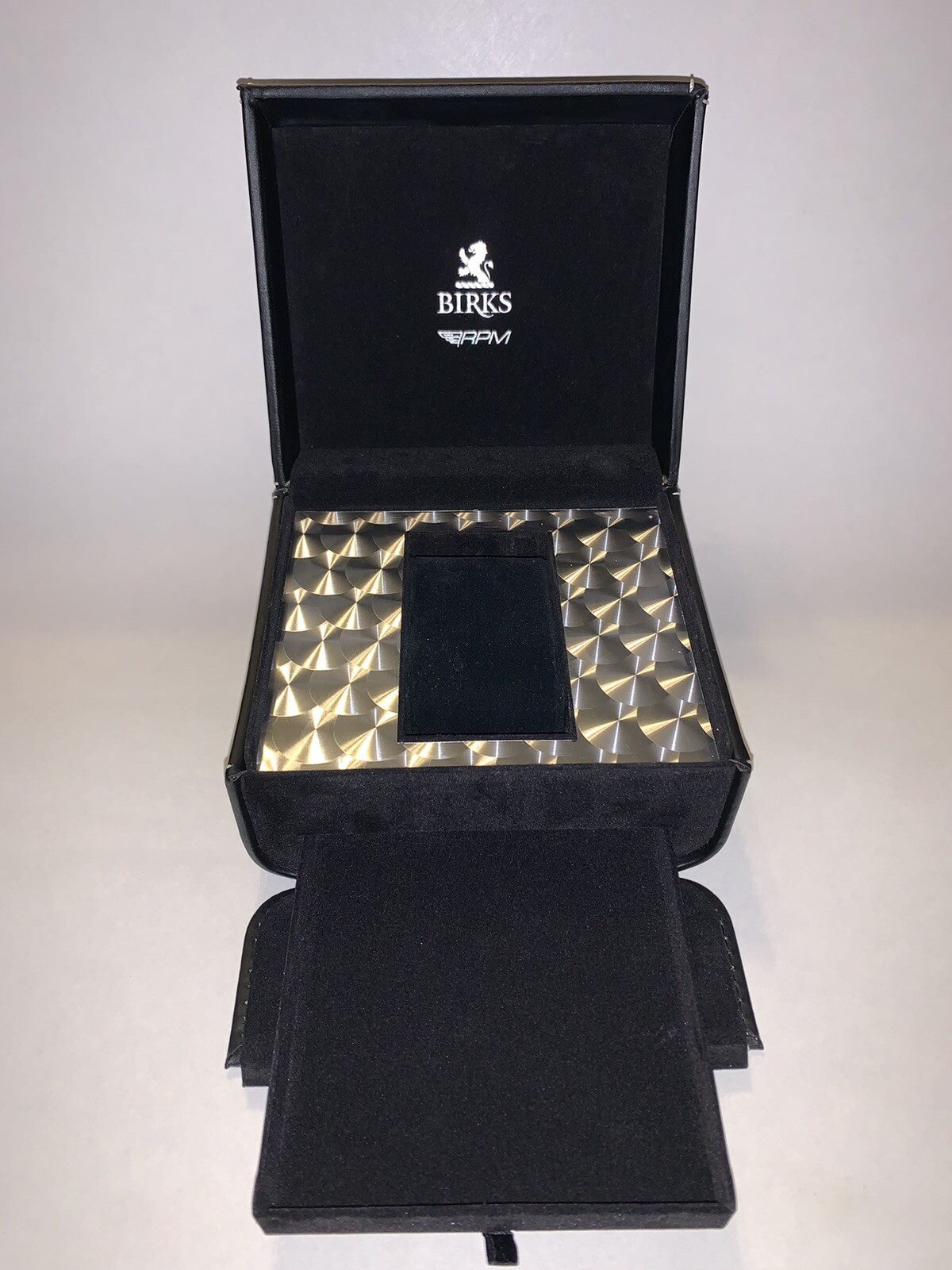 Birks RPM Watch *Box Only* Black Leather, Booklet And Gift Box Included W/O Lid