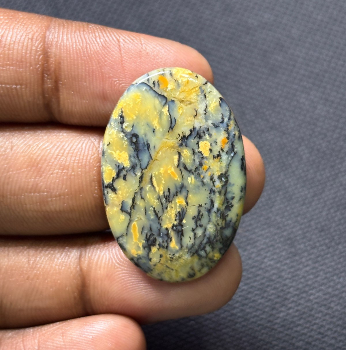 Tiger Dendrite Cabochon Natural Dendrite Loose Gemstone Jewelry 22 Cts. ME-15221