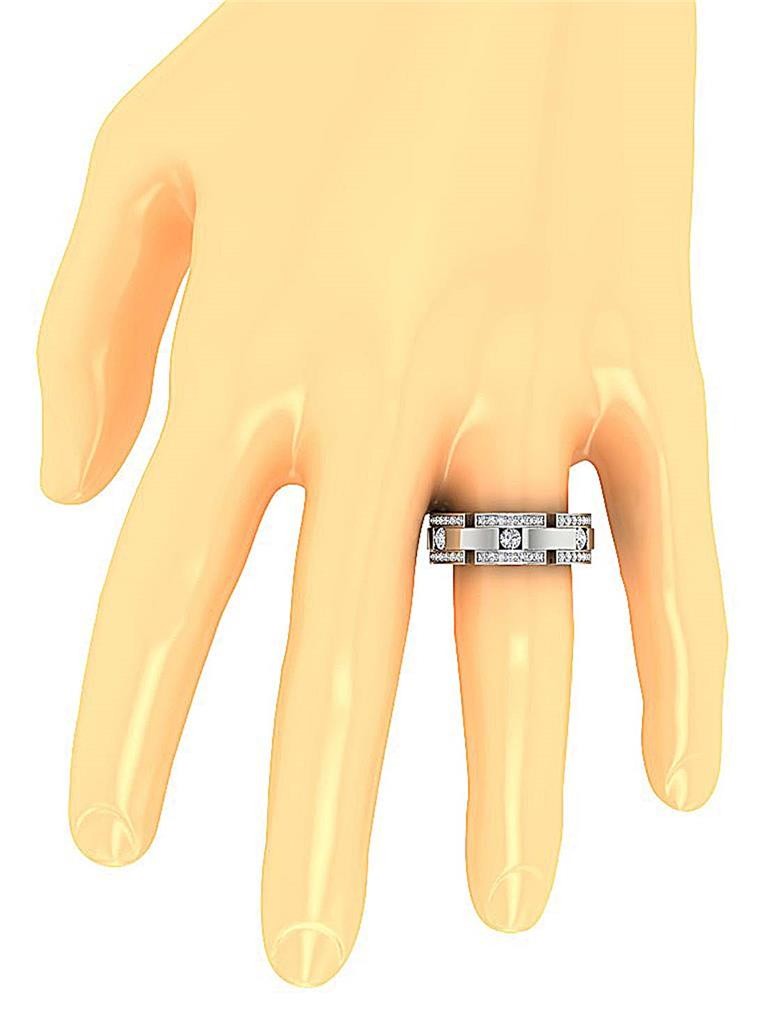 Lab Grown Round Diamond VS1 F 0.85 Carat 14K Gold Men’s Engagement Wedding Ring