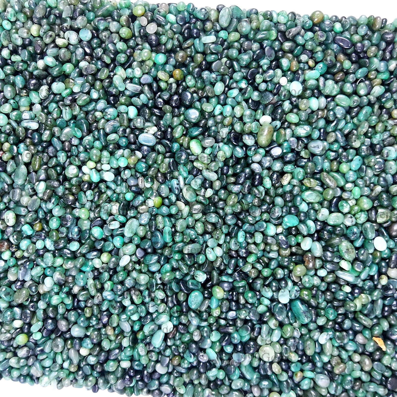 25 Cts Natural Emerald Smooth loose beads gemstone for jewlry making 3-7mm