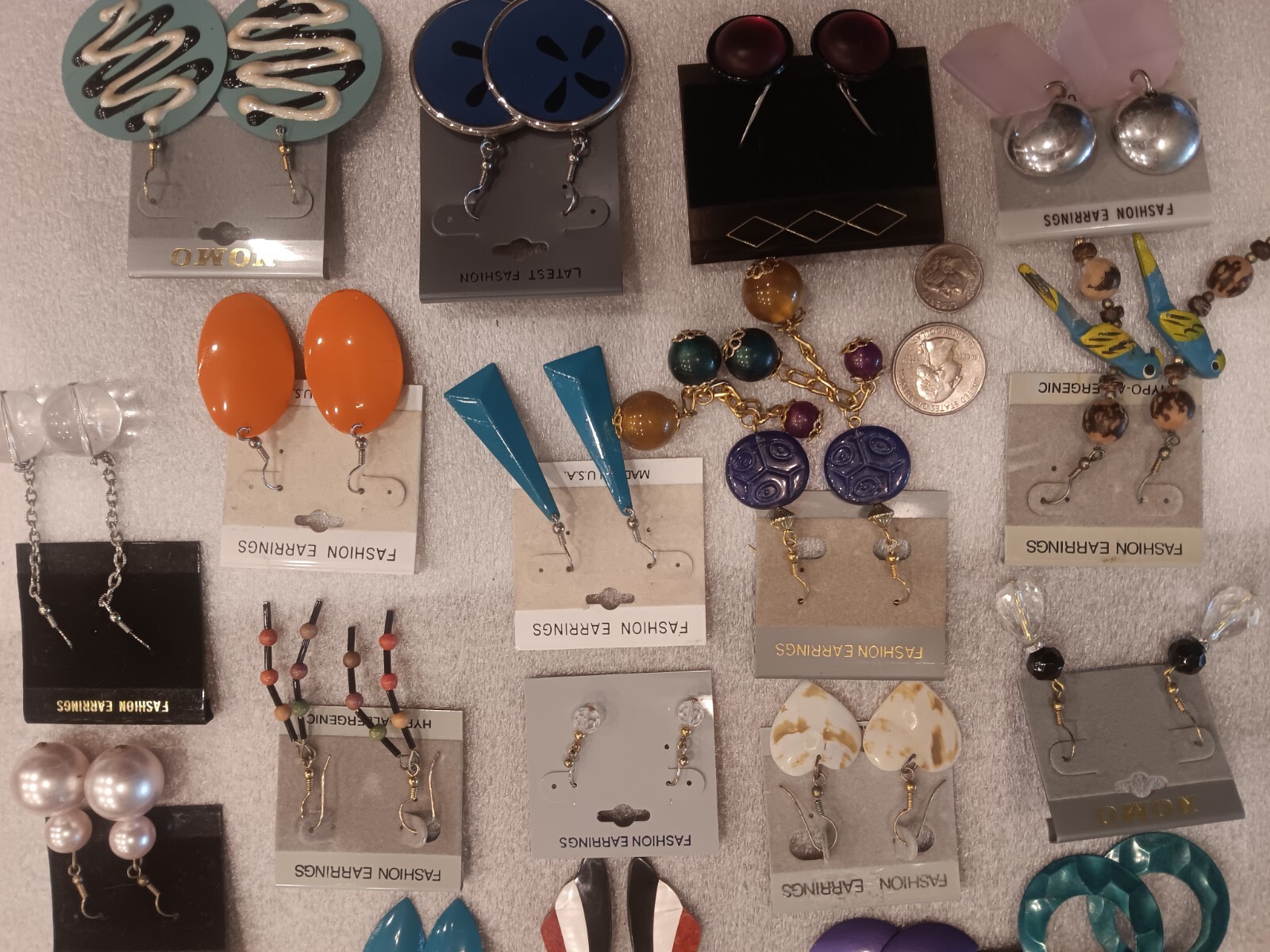 Fashion Jewelry Pierced Earrings Set Of 40 Pairs New #14