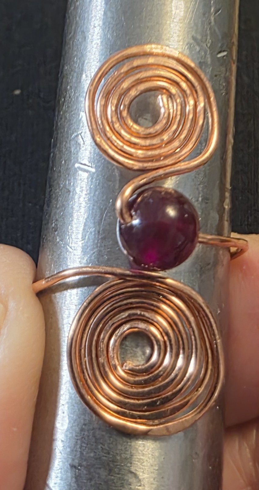 ADJUSTABLE USA Mined Copper Hand Crafted Ring ~Healing Effects 99.9% Copper Red