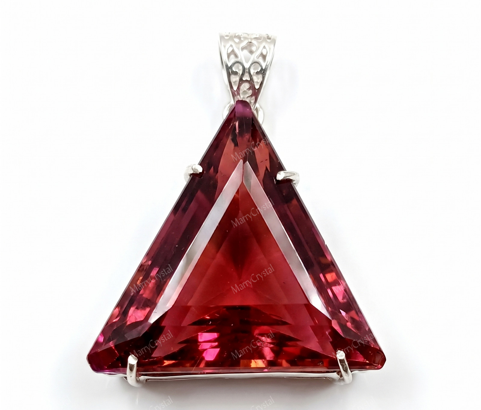 Lightshift Pendant Color Changing Zultanite Glass Trillion Cut Loose Gemstone