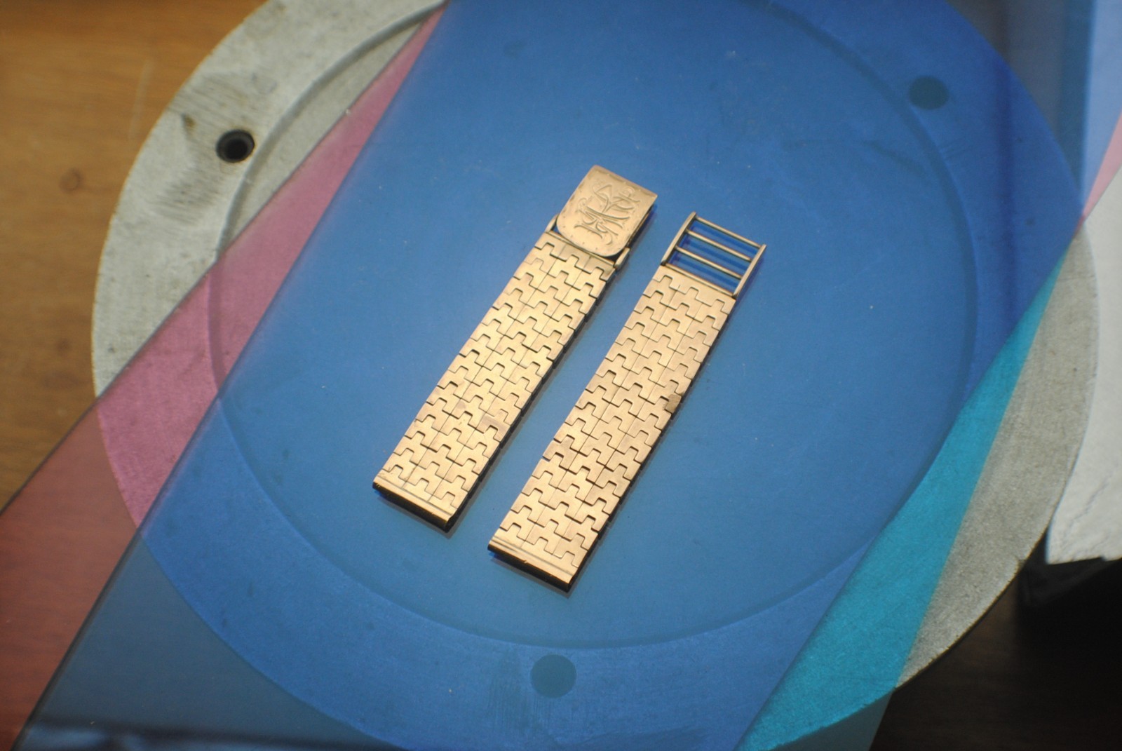 VINTAGE 18K YELLOW GOLD 18MM 35.1 GRAMS BRACELET STRAP FOR 1940S WATCHES 16CM