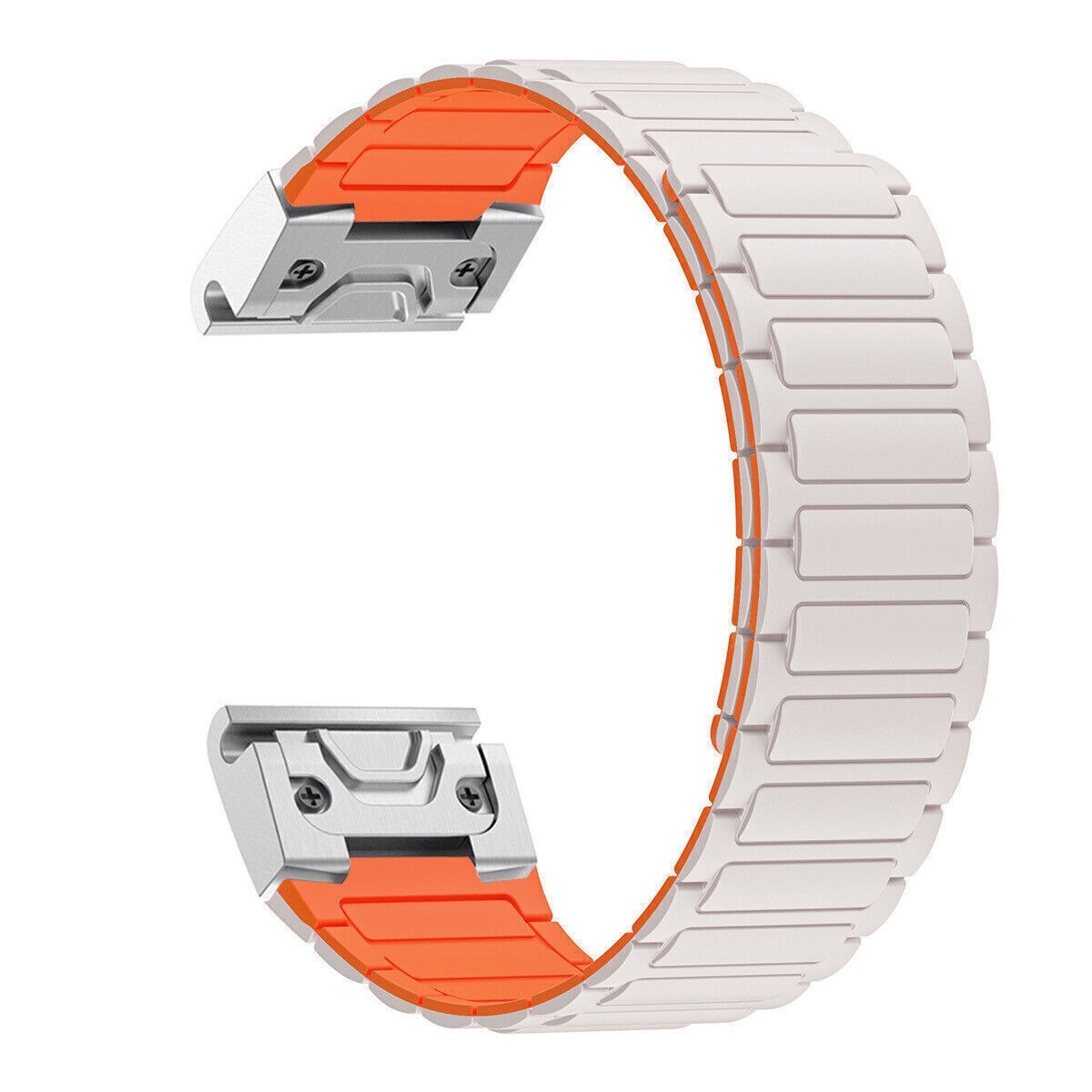 26mm Magnetic Silicone Loop Strap for Garmin Band Fenix 8 51mm 7X Pro 6X 5X Plus