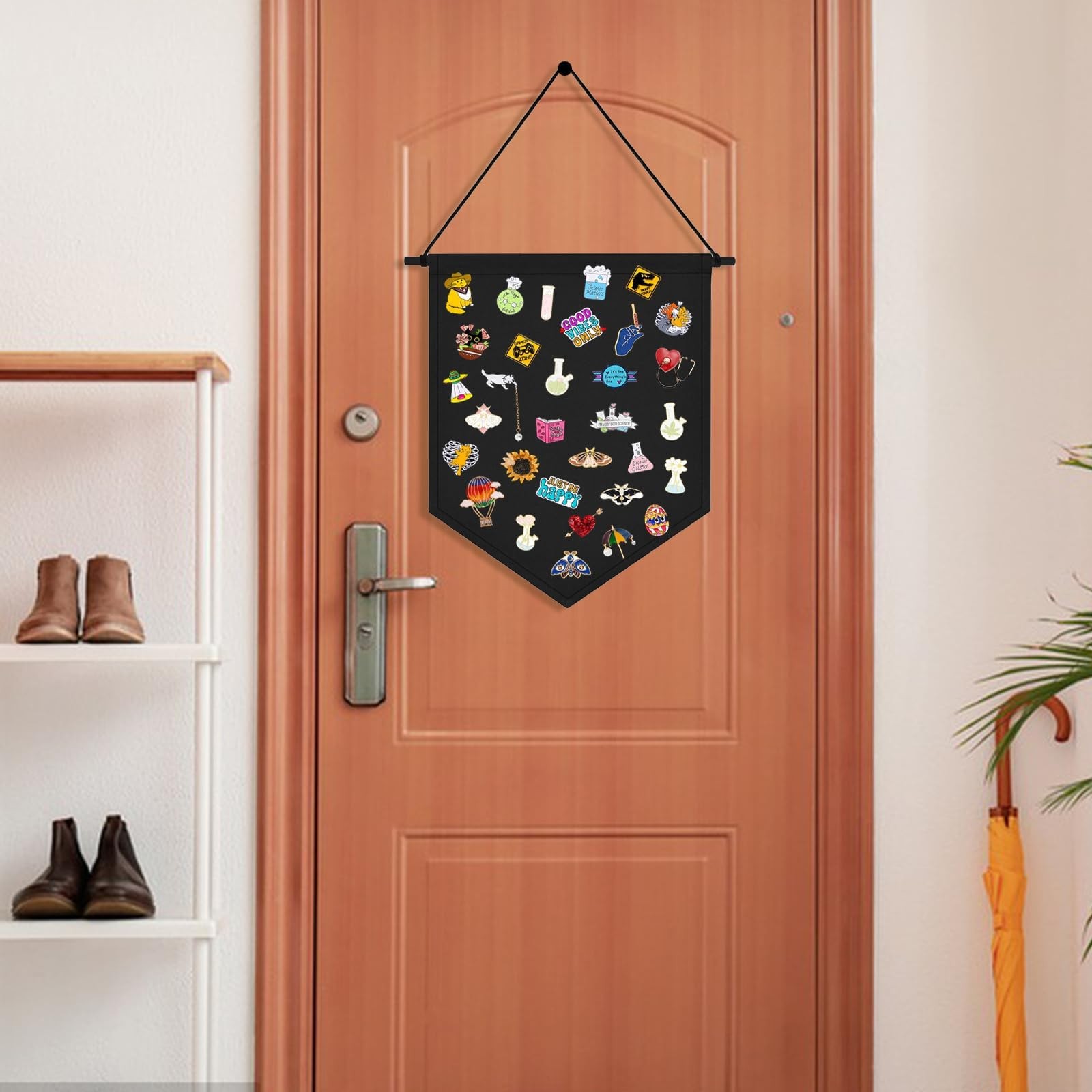 Wall Hanging Brooch Organizer Storage Board Colorful Enamel Pin Badge Canvas …