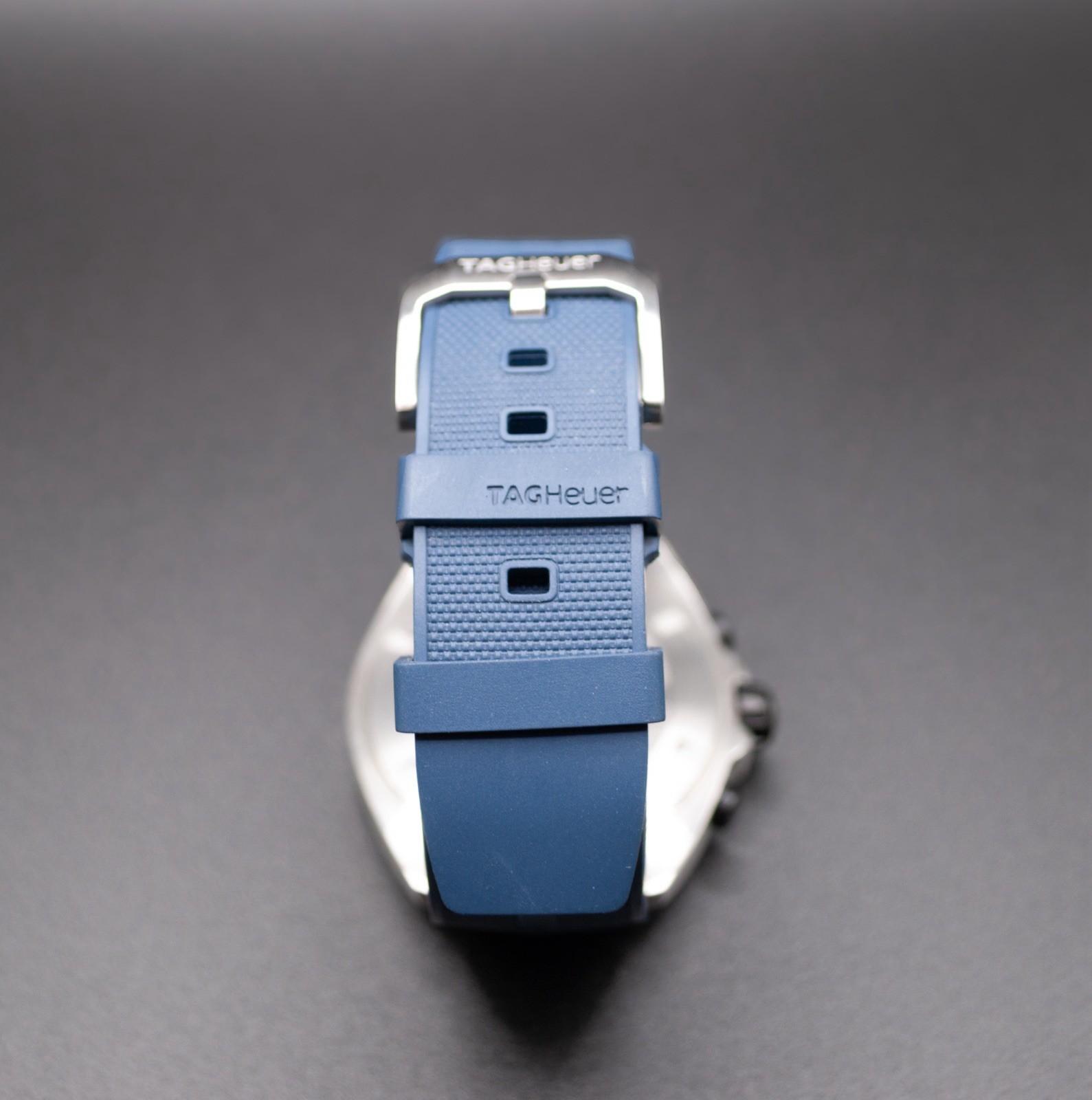 TAG HEUER QUARTZ CHRONOGRAPH FORMULA 1 blue MEN’S WATCH CAZ101V RUBBER BAND