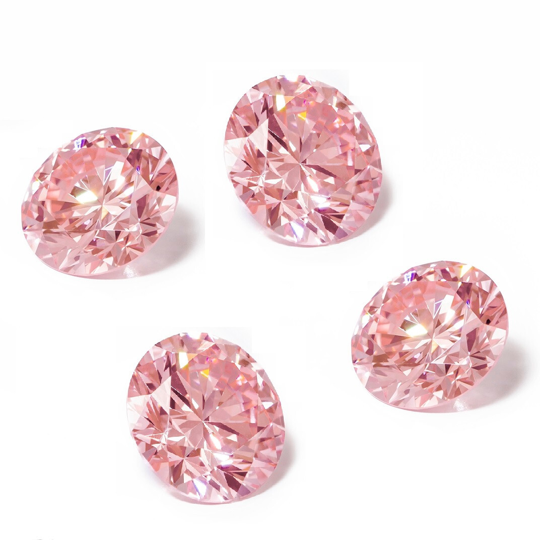Loose Lab Grown Pink Diamond HPHT 1.3mm VS2 Clarity 22 Pcs Lot