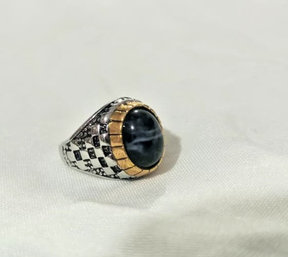 Vintage Style Boys Toddler Ring Silver Color Ages 1 to 3 Years Old