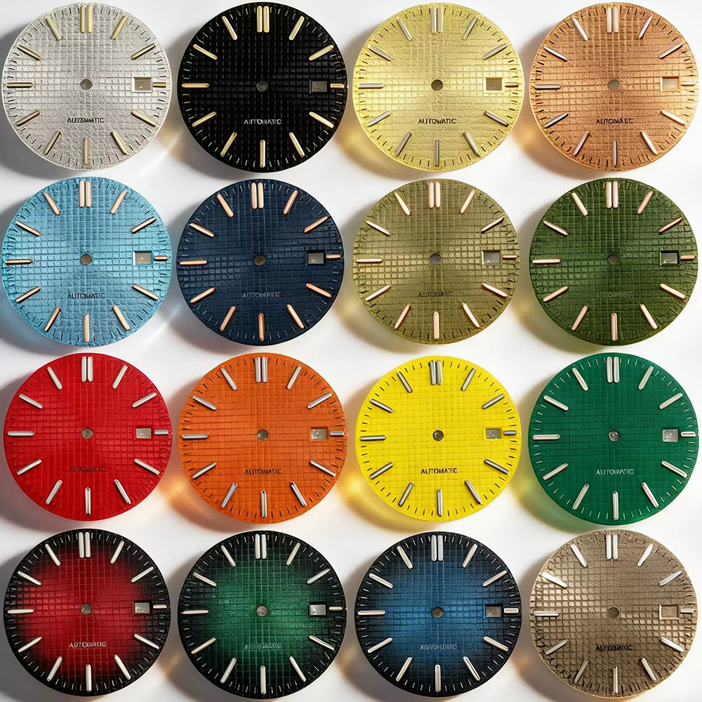 31.8Mm No Logo Waffle Texture Dial Suitable for AP Royal Oak Seiko NH35/36/4R/6R