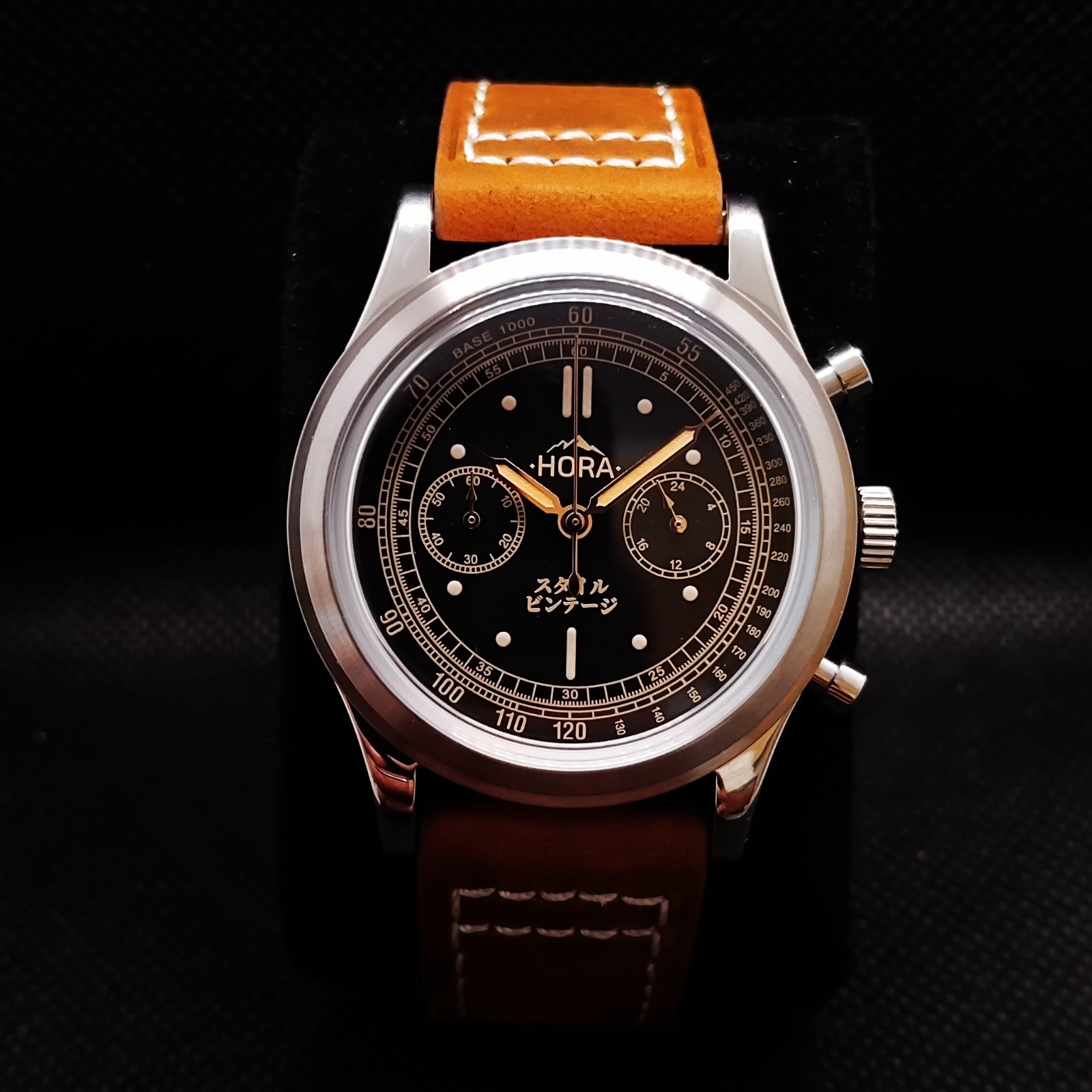 Watch -Hora- Turin 38mm Chronograph Vintage Japan