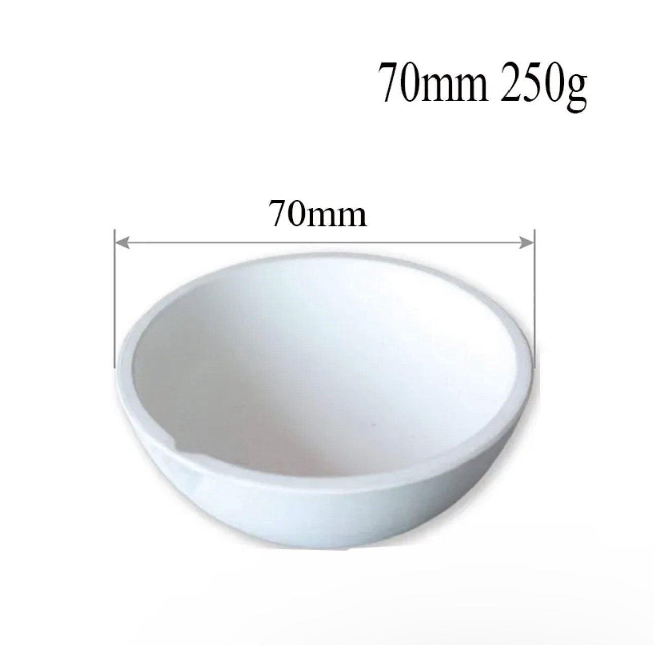 3 Crucibles Melting Dishes 100/250/500g Ceramic Casting Torch Gold Silver Melt