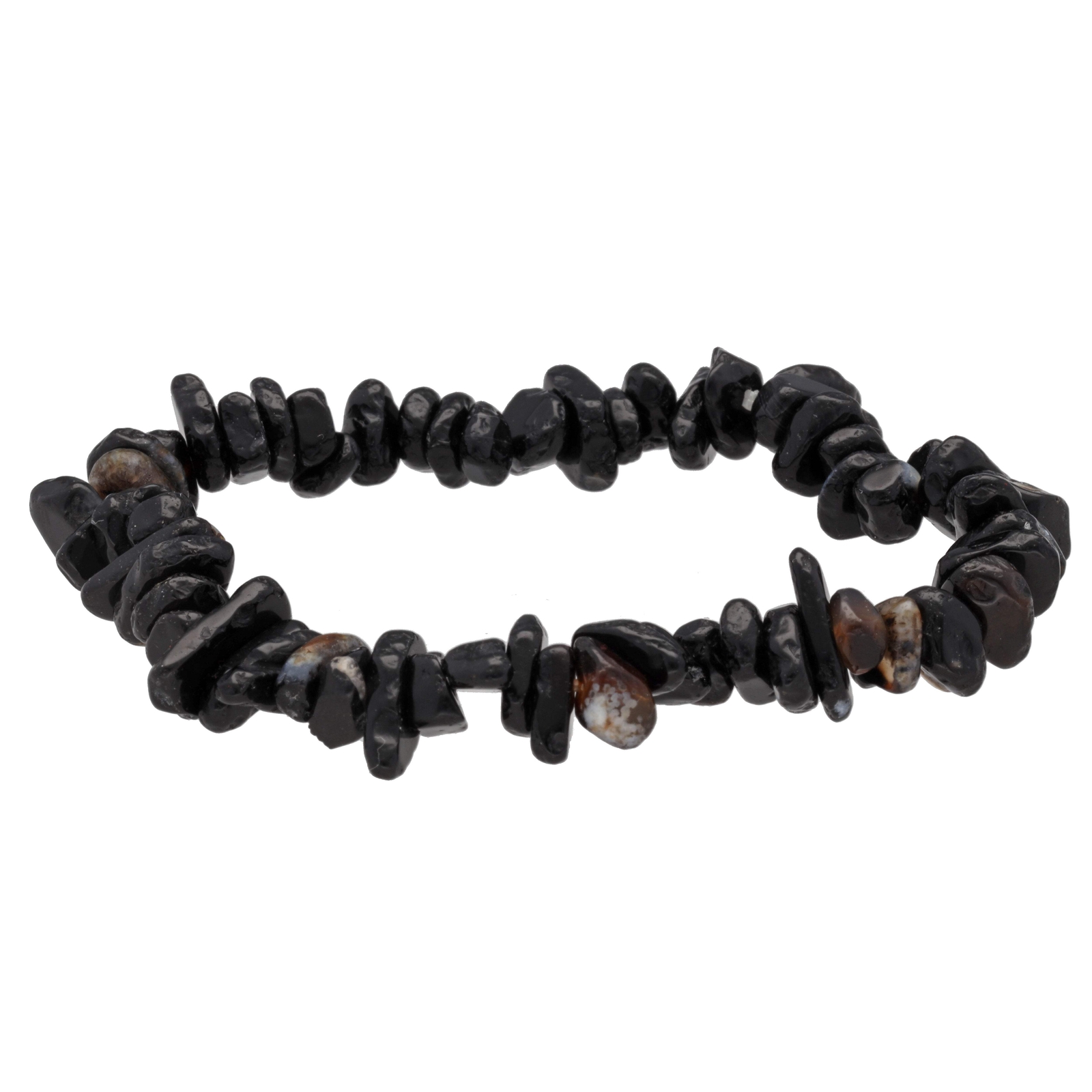 Onyx Sliver Bracelet Gemstone Bracelet Stone Bracelet Healing Stone Stretchy