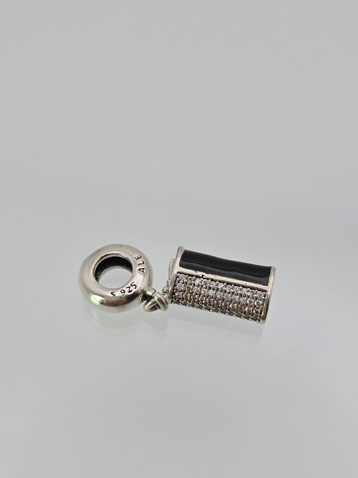 Authentic Pandora Silver purse Clutch Bag dangle Charm
