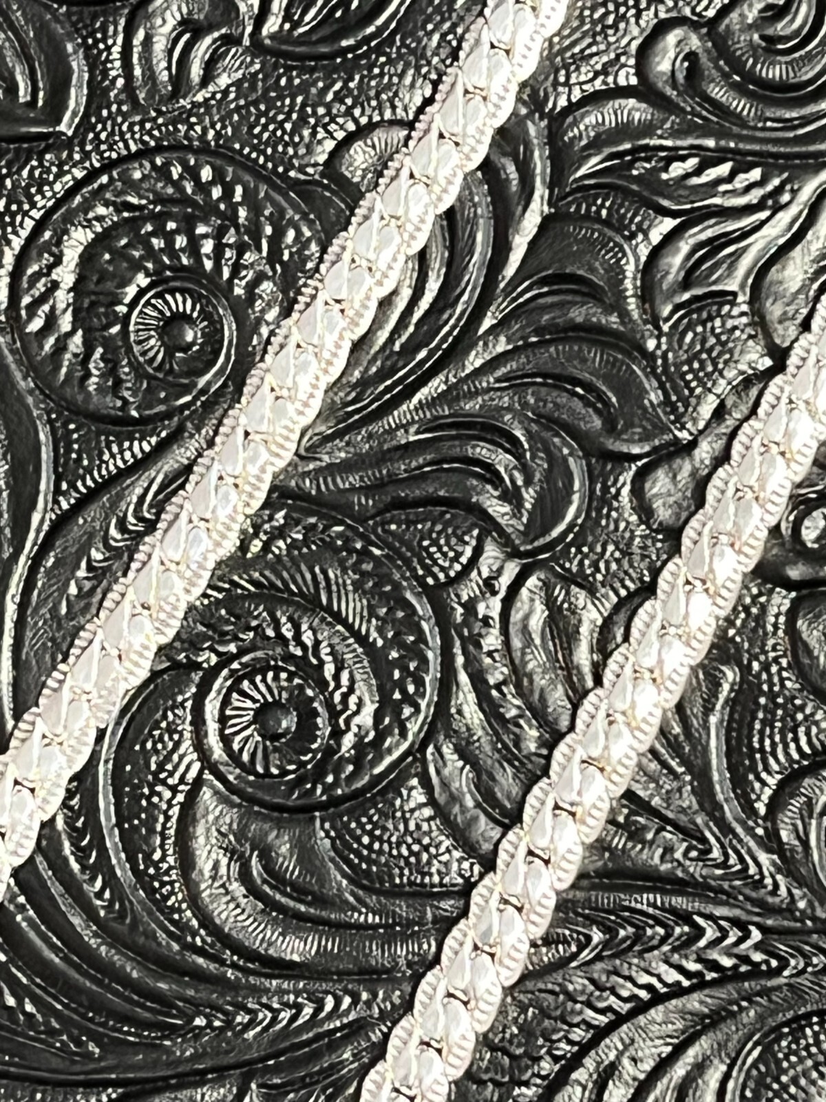SHARP 925 SILVER PLATED MEN’S WOMEN’S SIDEWAYS CHAIN/NECKLACE 6mm 24″