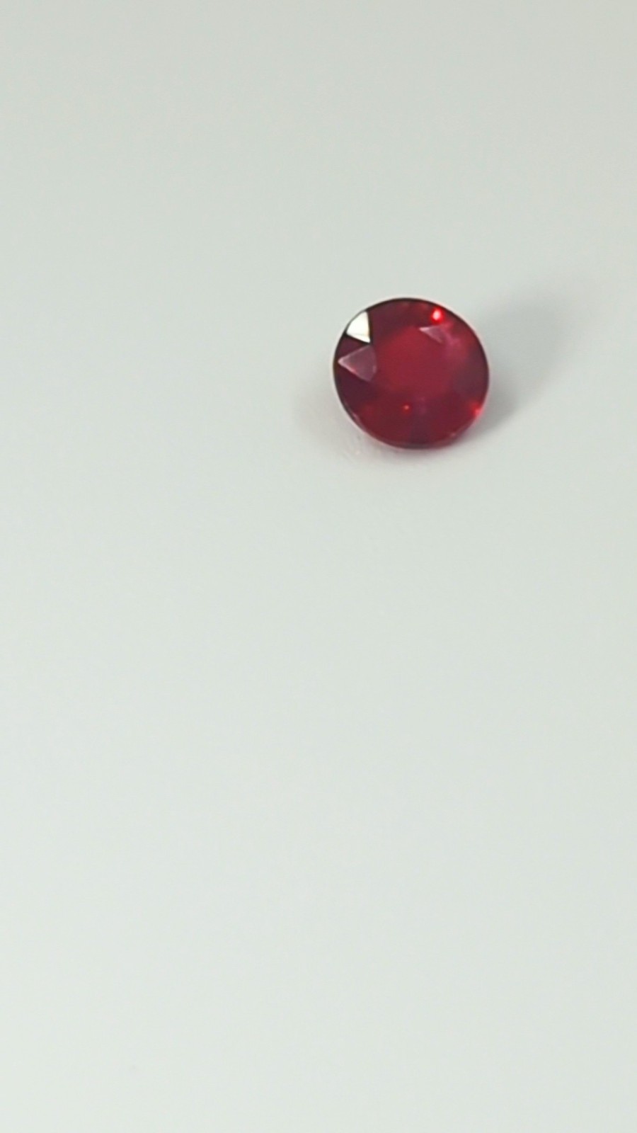 .97ct Natural Ruby Round Faceted AAA Rich Red – High Chromium Mozambique
