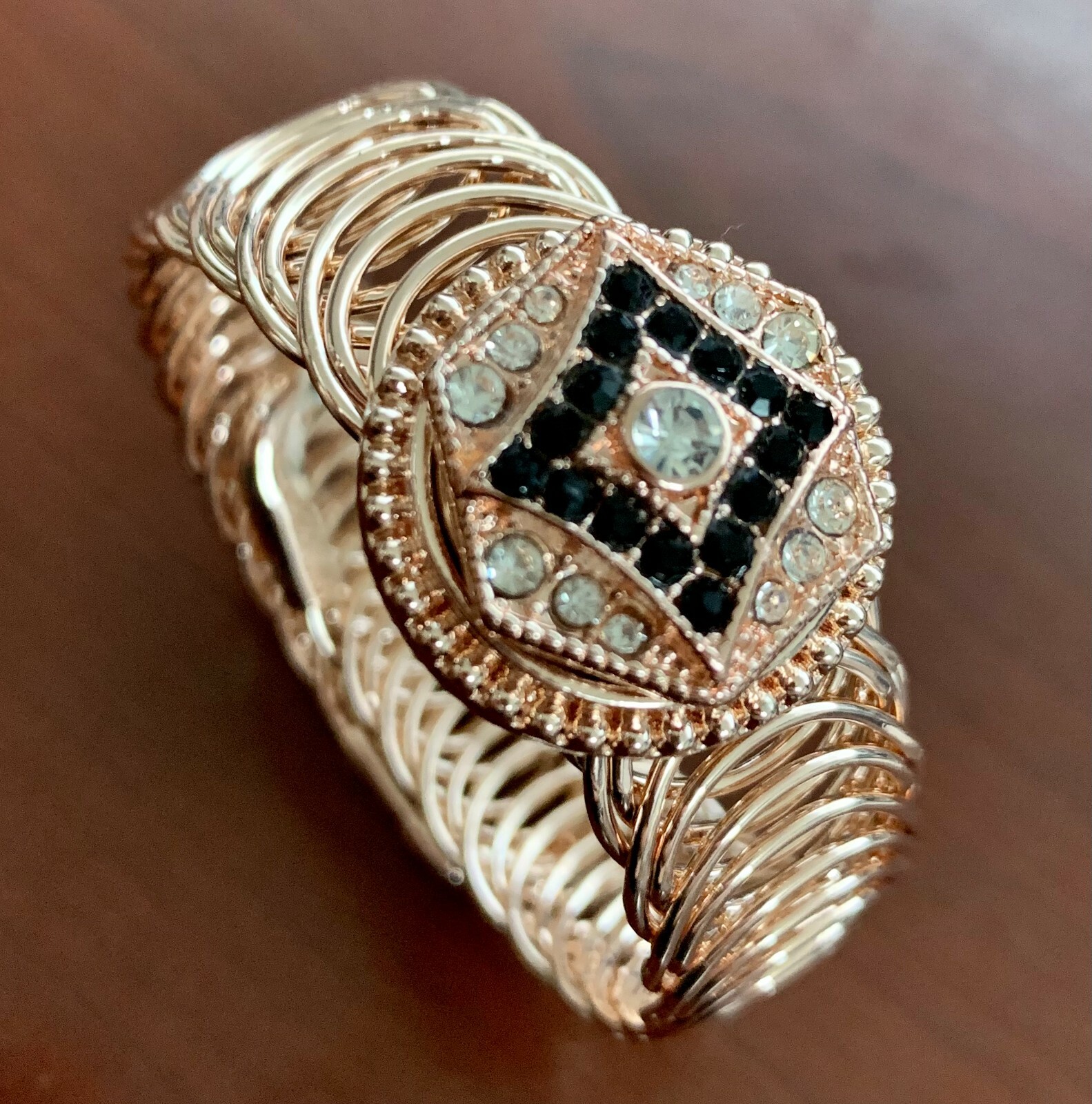 Snap Jewelry Rose Gold Wrap Bracelet Adjustable fits 18-20mm Ginger Style Charms