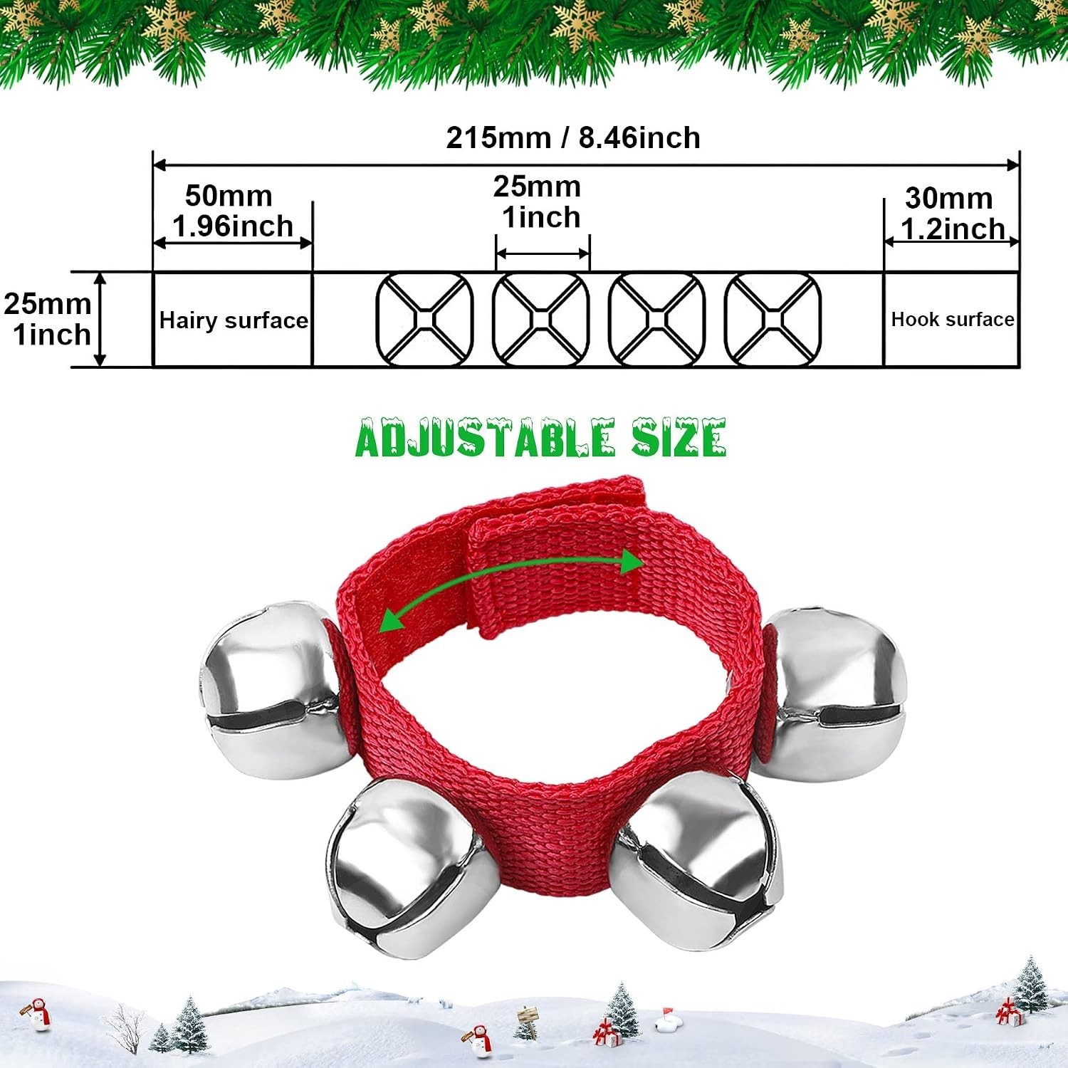 Loud and Clear 24PCS Jingle Bell Bracelets – Party Favors for Every Celebration