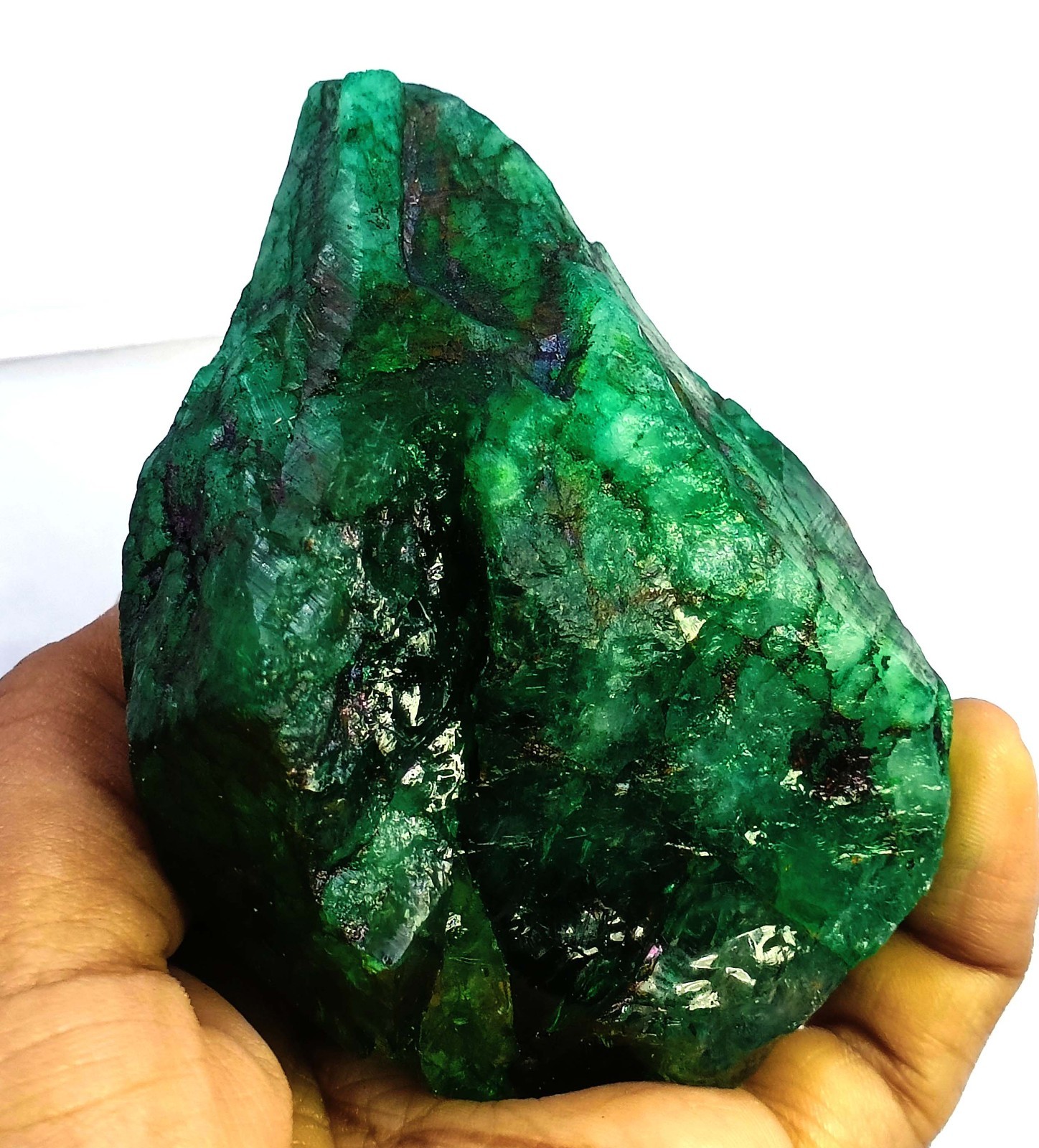 Magnificent Quality 1099 Ct Natural Green Emerald Rough IGL Gemstone 6AHE