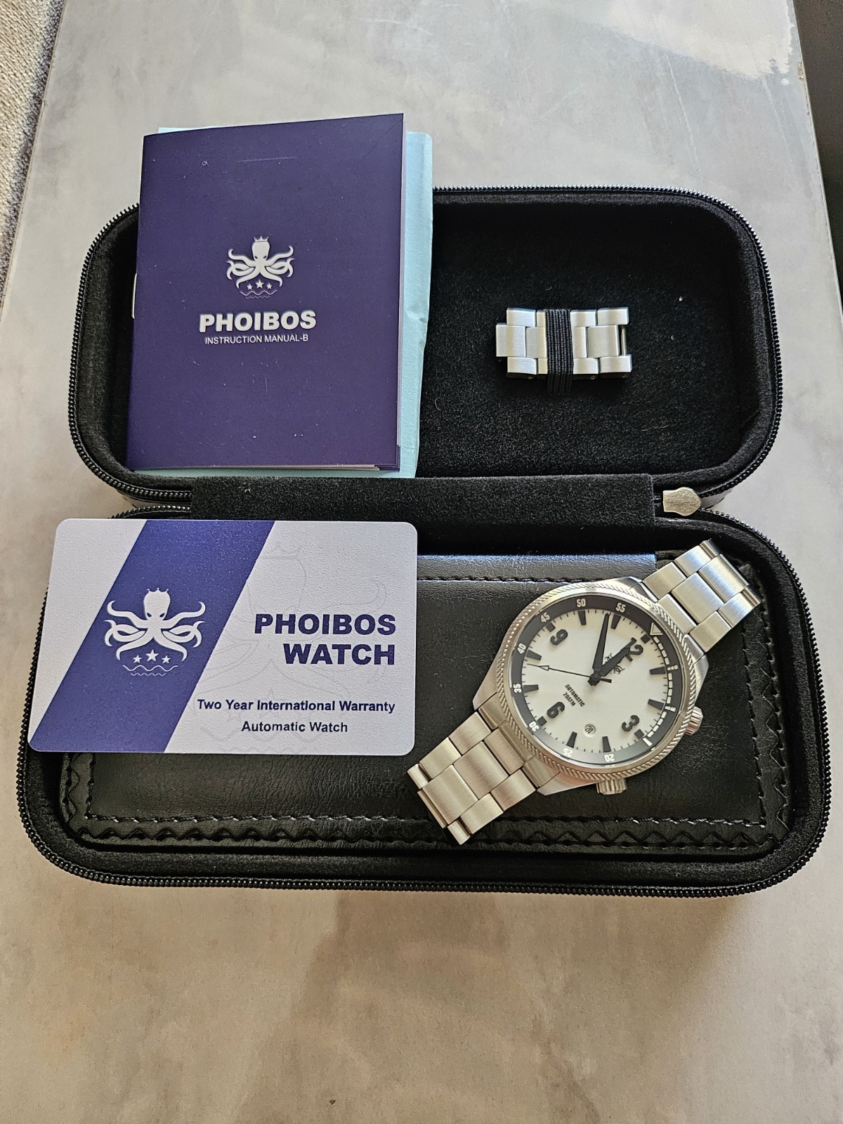 Phoibos Storm Corsair Dive Watch, Full Lume Dial, Miyota 9015 Auto, Barely Worn