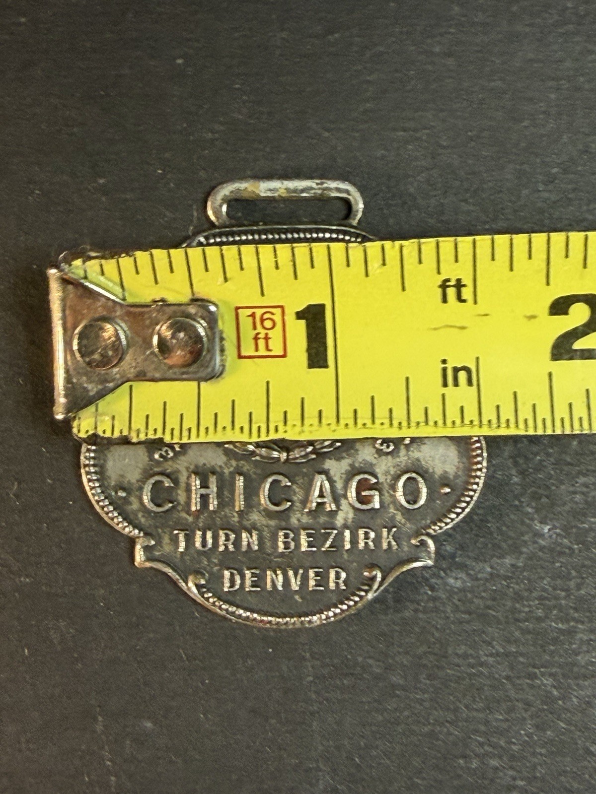 1913 National Gymnastics Bundes -Turnfest N.A.T.B. Festival Chicago Watch Fob