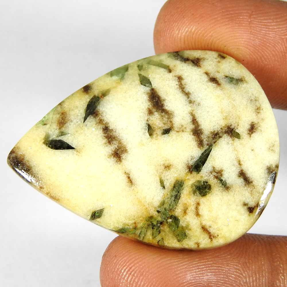 54.10CtsNatural Multi Designer Tourmaline Quartz Pear Cabochon Gemstone
