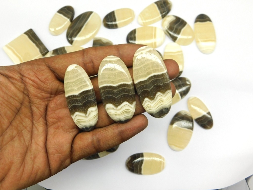 Natural Zebra Onyx Gemstone For Earring, Pendant, Necklace Jewelry Making 71317