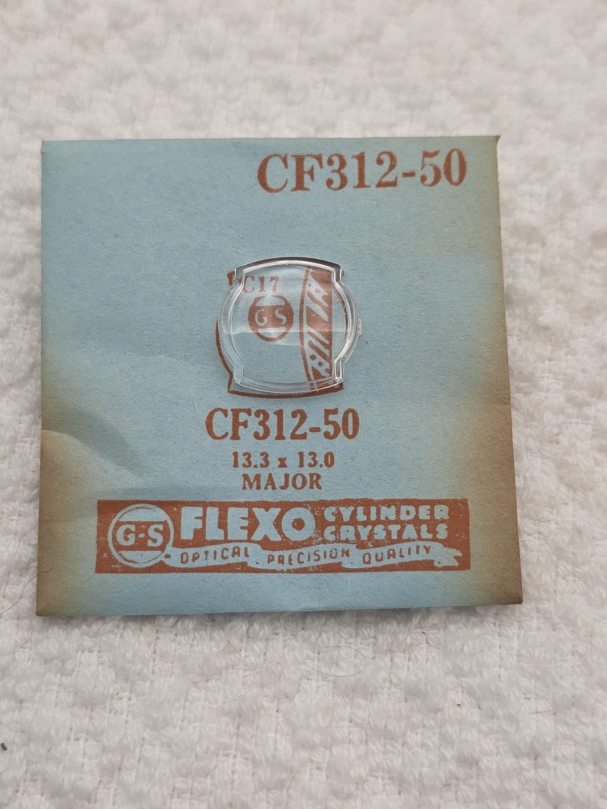 G-S Watch Crystal CF312-50 Replacement For Major 13.3X13.0