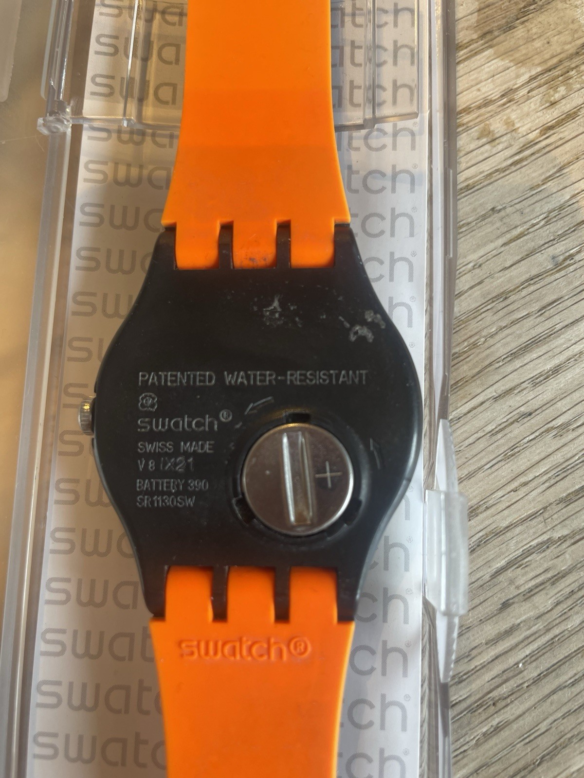 Job Lot 4x Swatch New Gent Watches 41mm Case Clear Cases Orangeboost Swiss Made
