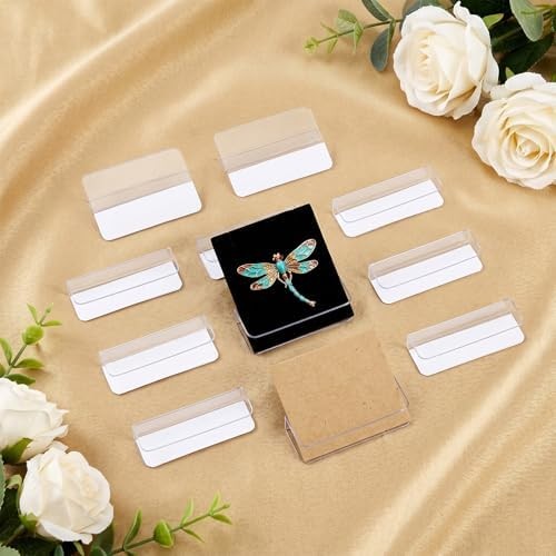 300 Pcs Earring Card Adapter Plastic Lip Hanger Self Adhesive Bulk Jewelry Displ