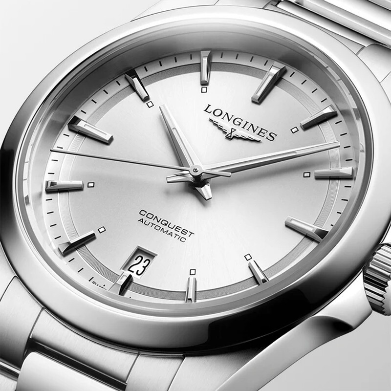 New Longines Conquest 2024 38MM Silver Dial SS Men’s Watch L3.720.4.72.6