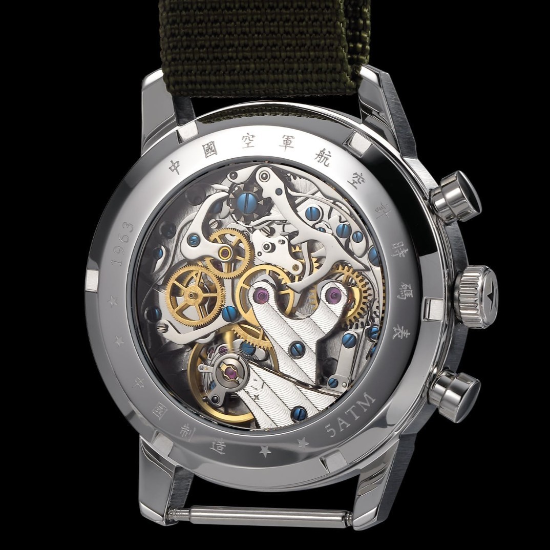Retro-Chronograph 1963 Seagull ST1901 Movement Acrylic Mirror Pilot Wristwatch