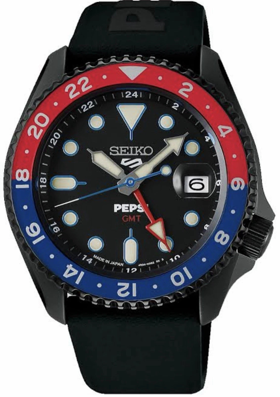Seiko 5 Sports SSK047K1 Pepsi Limited Edition Men’s 100M WR Automatic Watch
