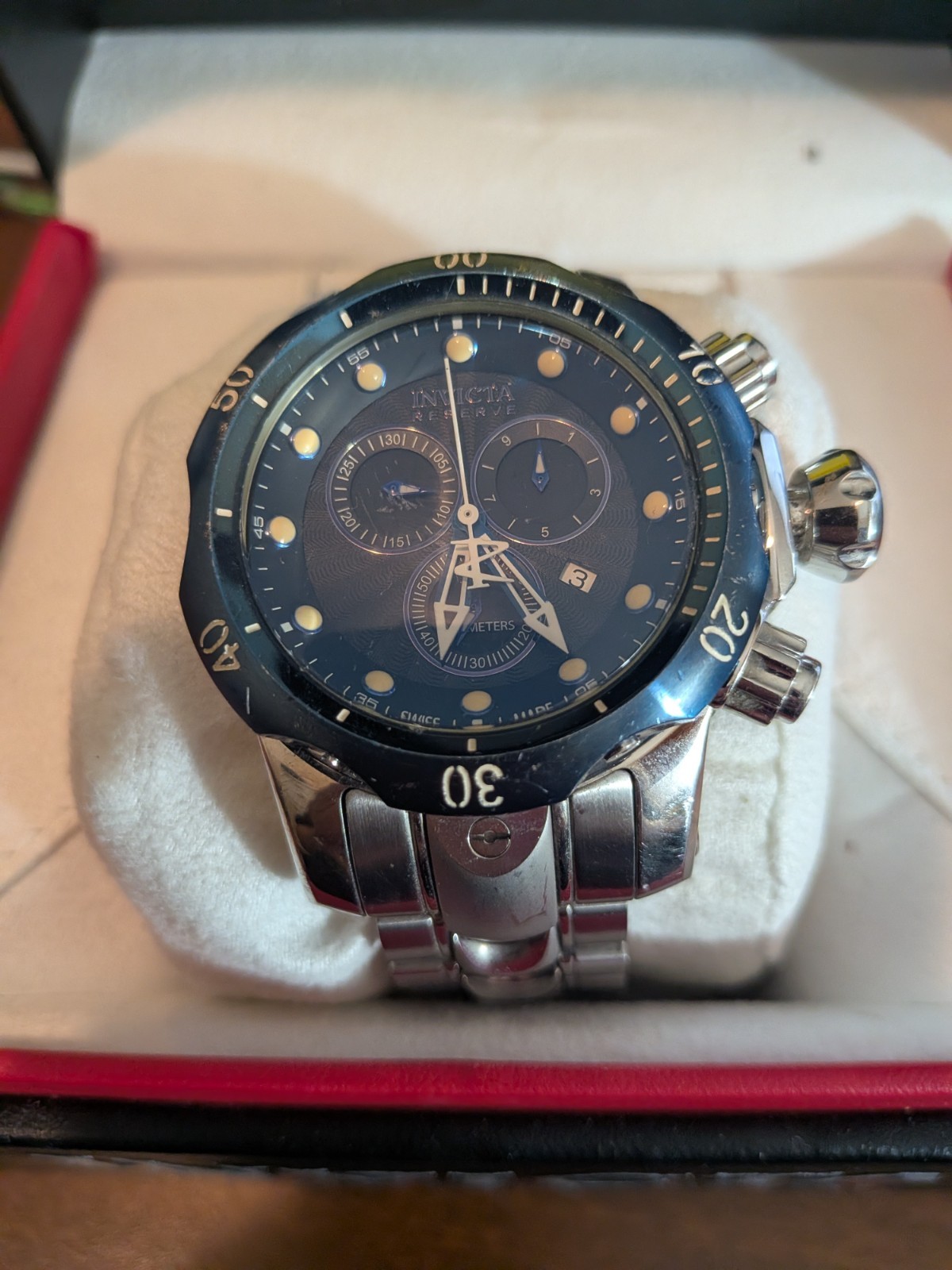 Invicta Mens Watch Venom Reserve Model 10805 FOR PARTS OR REPAIR NOT WORKING