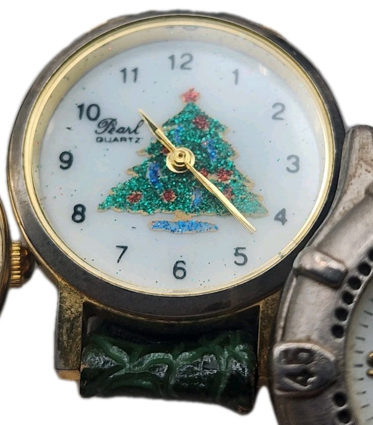 Lot Of 9 Vintage Estate Sale Watches. Working W New Batteries. Condition Varies