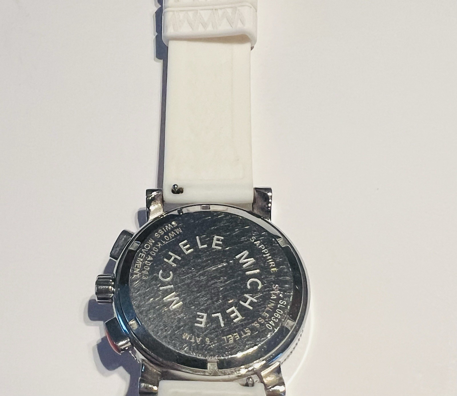 Michele Sport Sail Chronograph Watch MW01K00A0013 Swiss Quartz 41mm