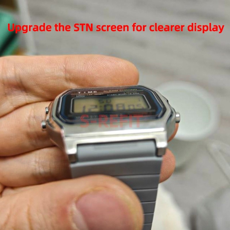 F-91W High Contrast Display STN Screen Mod For Casio F-91 A158 A159 A168 F-105