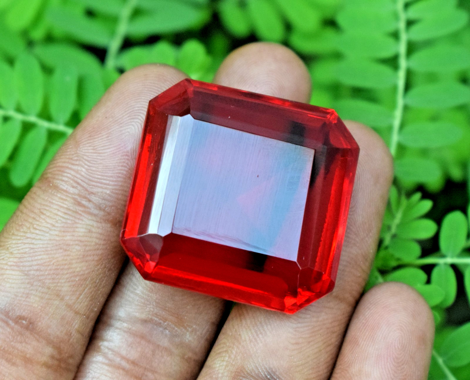 101 CT Huge Blood Red Spinel Octagon Cut Certified Gemstone Limited Time Deal