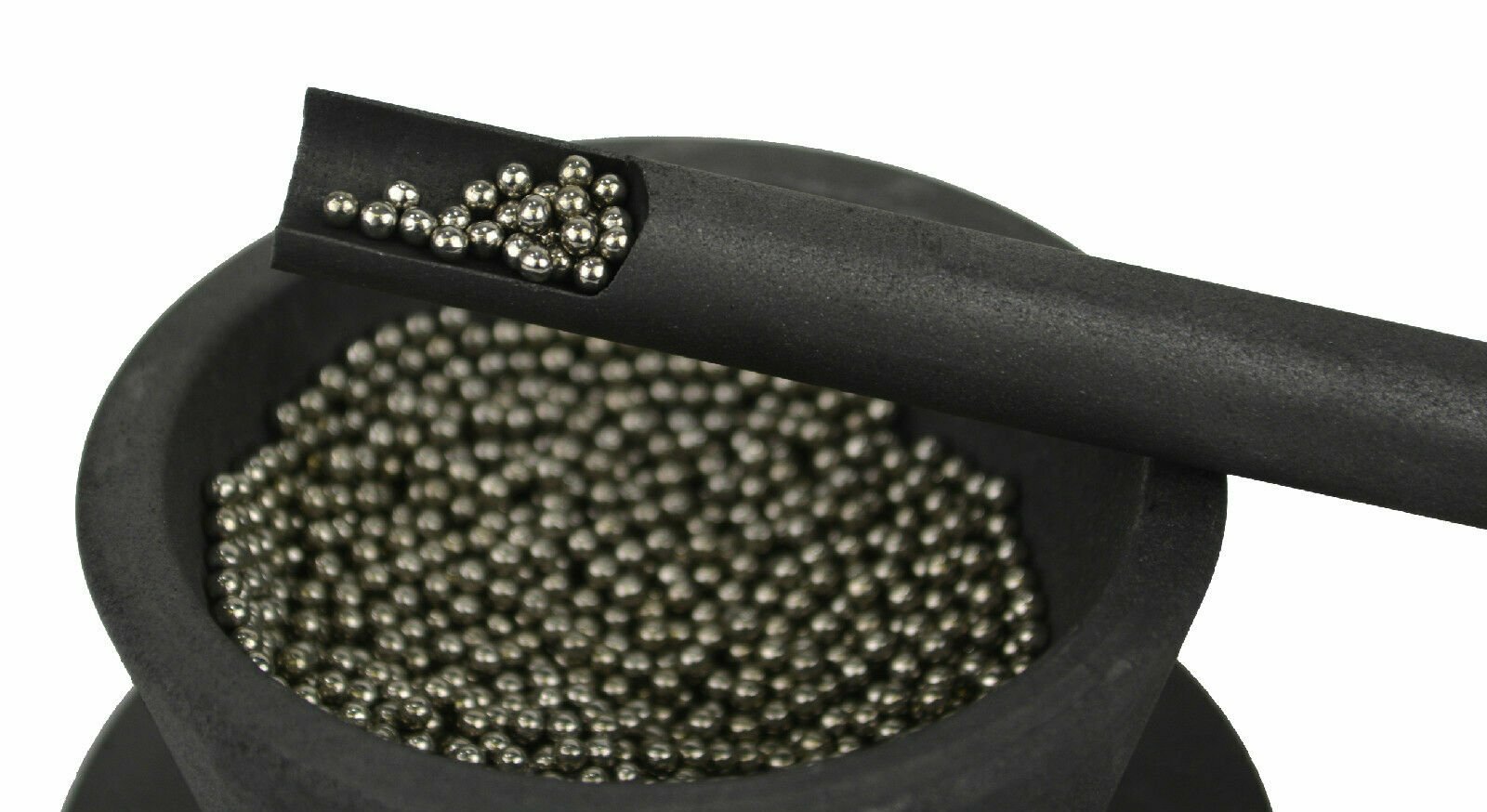 LRG GRAPHITE CRUCIBLE STIR ROD IMPURITY SCOOP LADLE SKIMMER MELTING GOLD SILVER