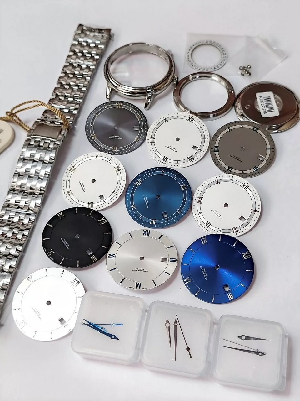 39.5mm Stainless Steel Watch Case With Band Kit for De Ville 2824