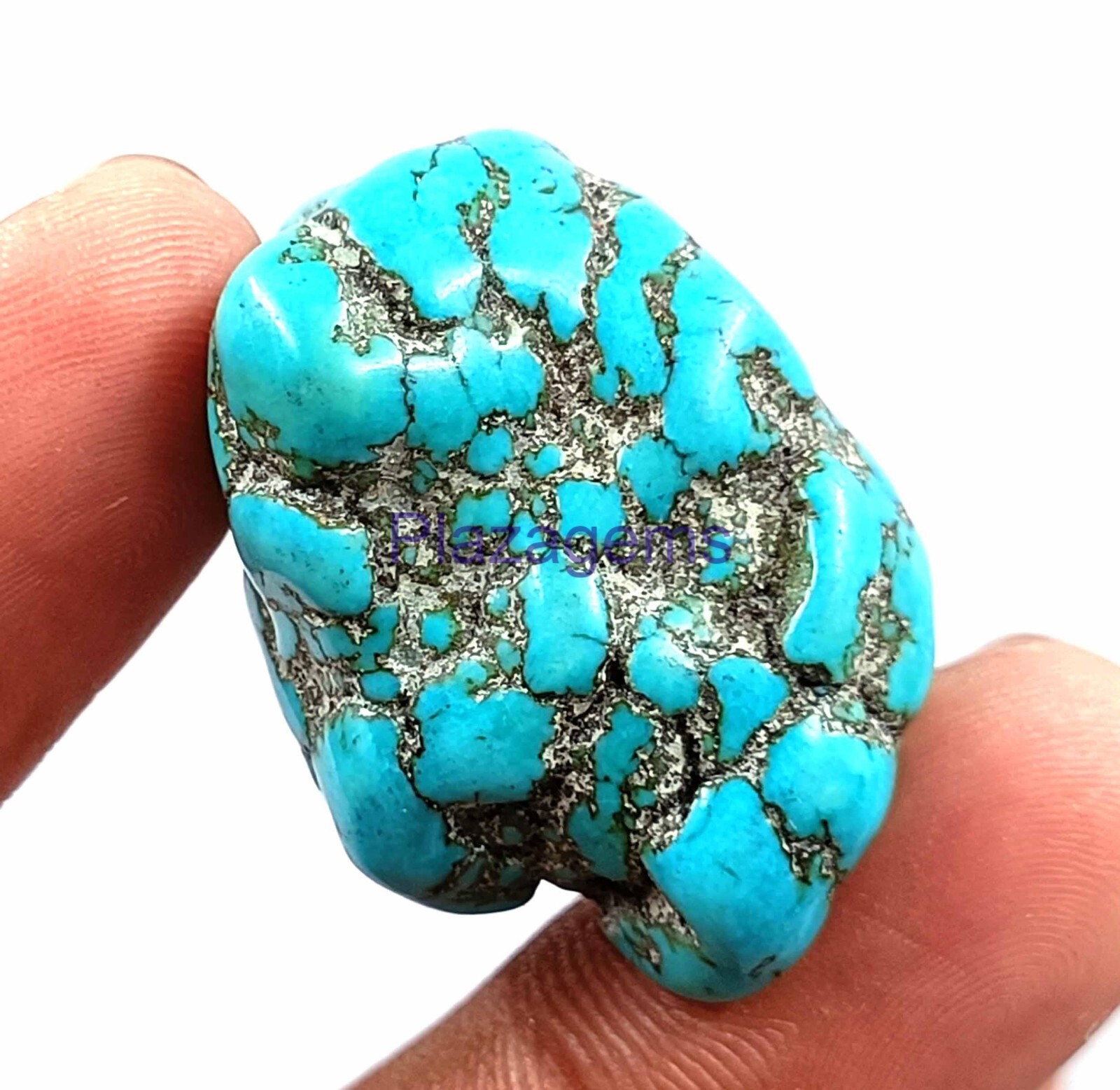 Natural EGL Certified 111Ct Arizona Sky Blue Turquoise Rough Loose Gemstone 4JKG