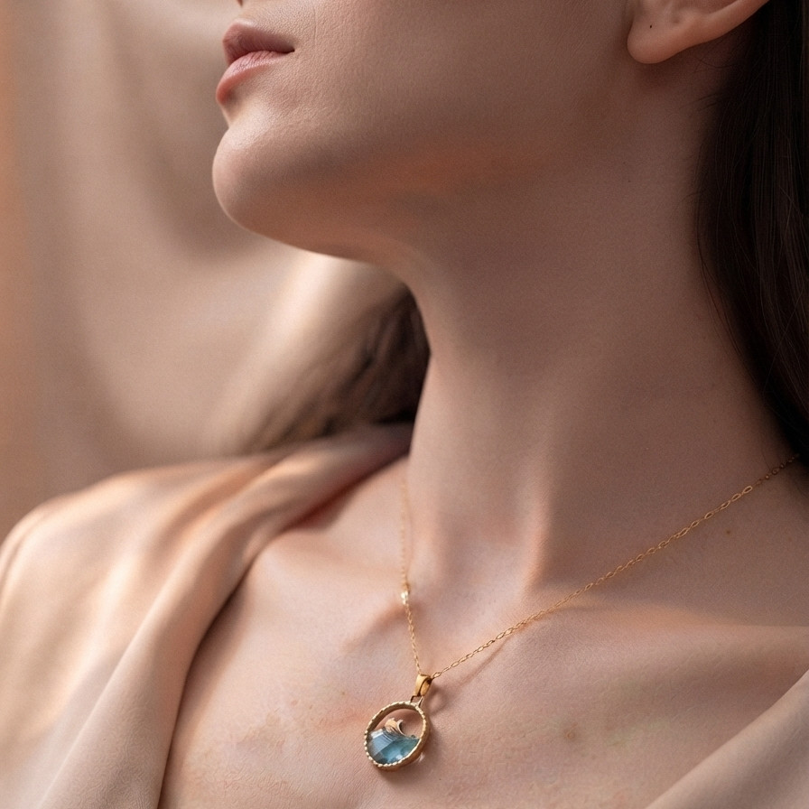 Anti Tarnish Necklace, 18K Gold Plated, Stainless Steel Jewellery, Gift for Her