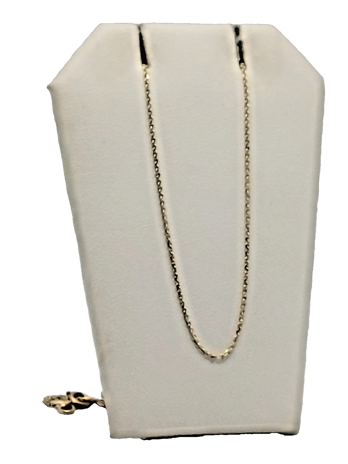 18k Solid Yellow Gold 18″ Cable Link Chain 1mm 2.2g