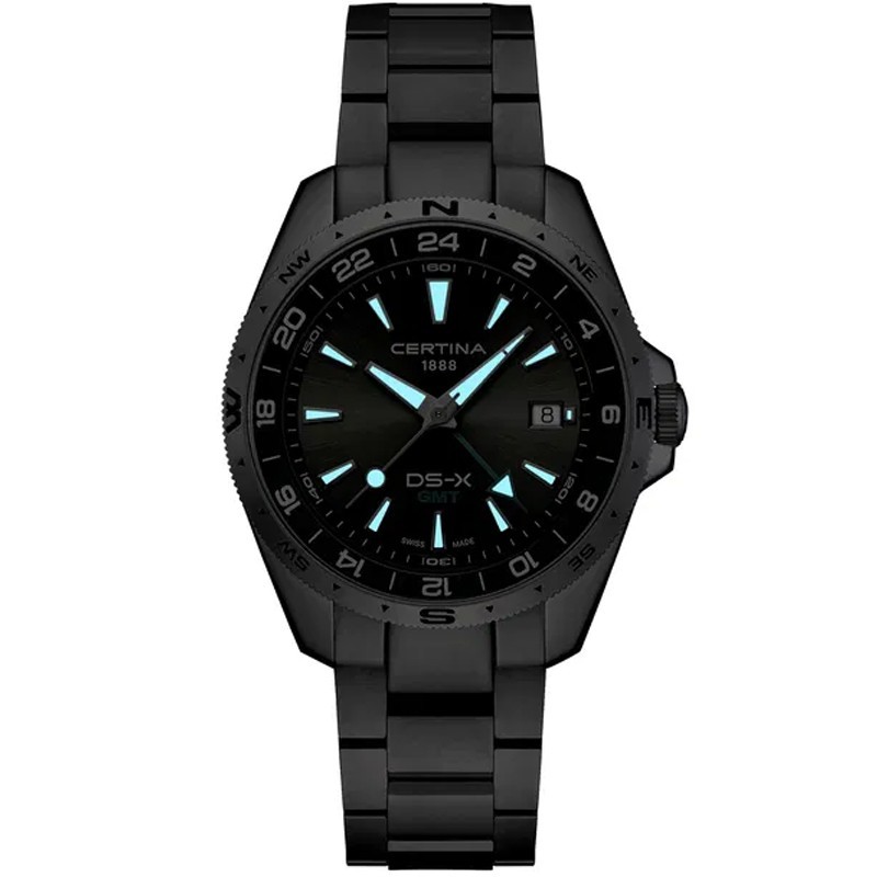 Certina DS-X GMT 41.2mm Grey Dial Men’s Watch C0474521108100