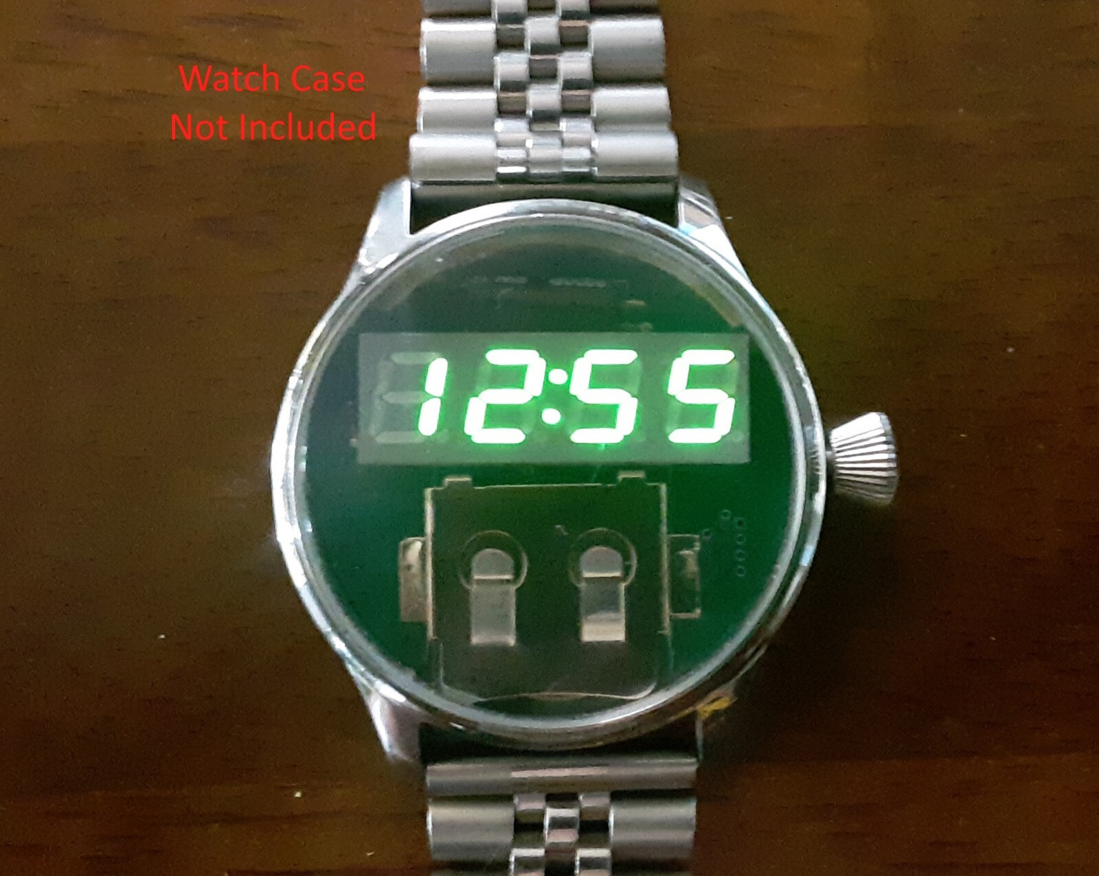 NEW! Retro Look 7mm (.28″) LED Watch Module for 38mm dial case.