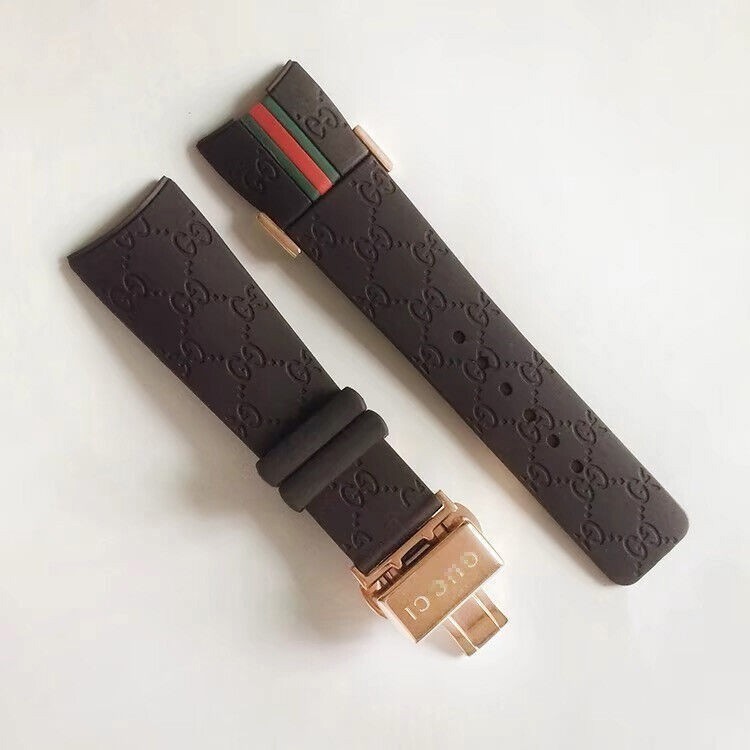 26MM Fit For I-Gucci Digital Men’s Watch YA114207 Rubber replacement Watch Strap